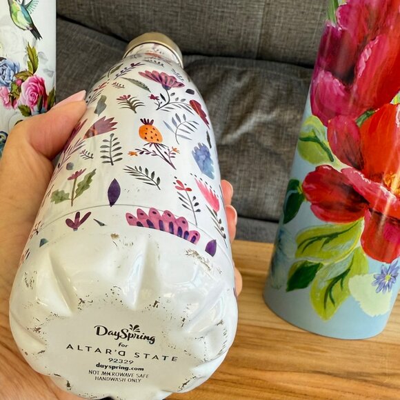 Decorative Water Bottles, Set of 3, from Altar'd State, Pioneer Women, Etc - Picture 4 of 5